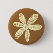 Hübsche Blume - Creme on Chocolate Button (Vorderseite)
