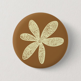 Hübsche Blume - Creme on Chocolate Button