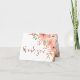 Hübsche Blume Dankeskarte