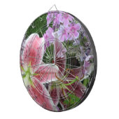 Hübsche Blume Dartboard Dartscheibe (Vorderseite rechts)