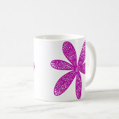 Hübsche Blume - Deep Violet Kaffeetasse (VorderseiteRechts)