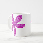 Hübsche Blume - Deep Violet Kaffeetasse (Vorderseite Links)
