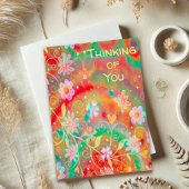 Hübsche Blume Denken Sie an Sie Karte