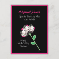 Hübsche Blume des Niedlichen Welpen Hund Beste Mam