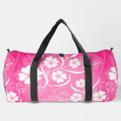 Hübsche Blume des tropischen Hibiskus Duffle Bag (Rückseite)
