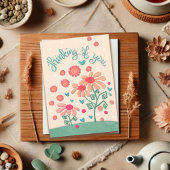 Hübsche Blume, die an Sie denken Karte