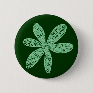 Hübsche Blume - Dunkelgrün ausgeblendet Button