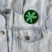 Hübsche Blume - Dunkelgrün ausgeblendet Button (Beispiel)
