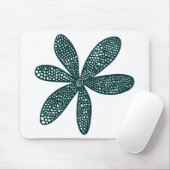 Hübsche Blume - Dunkelgrün Mousepad (Mit Mouse)