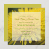 Hübsche Blume Einladung (Vorne/Hinten)