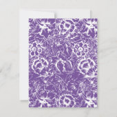 Hübsche Blume Einladungen zur Geburtstagspartei (Rückseite)