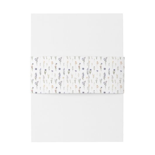 Hübsche Blume Einladungsbanderole (Rückseitenbeispiel)