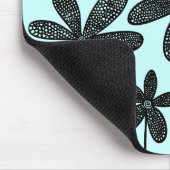Hübsche Blume - Eisblau Mousepad (Ecke)