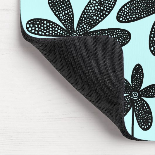 Hübsche Blume - Eisblau Mousepad (Ecke)