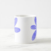 Hübsche Blume - Electric Blue Kaffeetasse (Mittel)