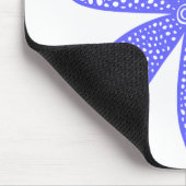 Hübsche Blume - Electric Blue Mousepad (Ecke)