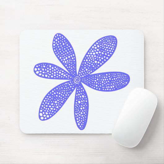 Hübsche Blume - Electric Blue Mousepad (Mit Mouse)