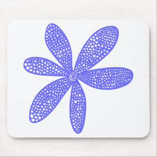 Hübsche Blume - Electric Blue Mousepad