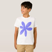 Hübsche Blume - Electric Blue T-Shirt (Vorne ganz)