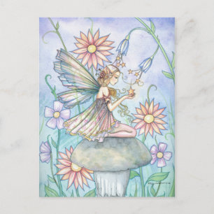 Hübsche Blume Fairy Art von Molly Harrison Postkarte