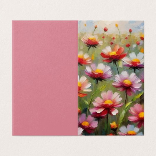 Hübsche Blume Faltkarte (Außenseite Aufgefaltet)