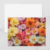 Hübsche Blume farbenfrohe Blumenmuster Schöne Auss Postkarte (Vorne/Hinten)