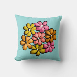 Hübsche Blume farbenfrohe Girls Kissen