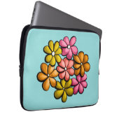 Hübsche Blume farbenfrohe Girls Laptopschutzhülle (Vorne Rechts)