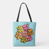 Hübsche Blume farbenfrohe Girls Tasche (Rückseite)