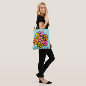 Hübsche Blume farbenfrohe Girls Tasche (Am Model)