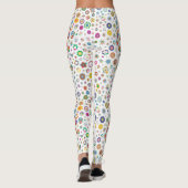 Hübsche Blume - farbige Leggings (Rückseite)