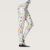 Hübsche Blume - farbige Leggings (Rechts)