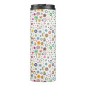 Hübsche Blume - farbiger Wärmespeicher Thermosbecher (Rückseite)