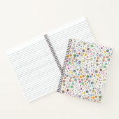 Hübsche Blume - farbiges SpiralNotebook Notizblock (Innenseite)