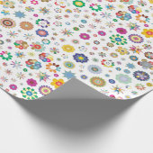 Hübsche Blume - farbiges Verpackungspapier Geschenkpapier (Ecke)