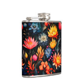 Hübsche Blume Flachmann (Rechts)