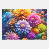 Hübsche Blume Flora und Fauna Kunst Geschenkpapier Set (Vorderseite)