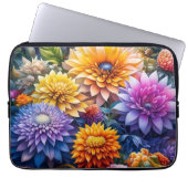 Hübsche Blume Flora und Fauna Kunst Laptopschutzhülle (Vorderseite)