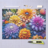 Hübsche Blume Flora und Fauna Kunst Seidenpapier (Handwerk)