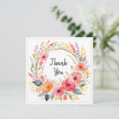 Hübsche Blume Florenz Rustikales Elegant Vielen Da Karte (Stehend Vorderseite)