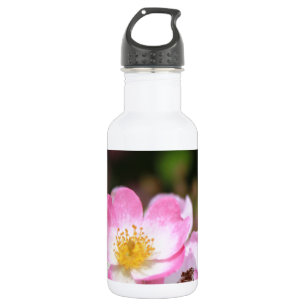 hübsche Blume für die wilde Rose Edelstahlflasche