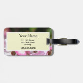 hübsche Blume für die wilde Rose Gepäckanhänger (Rückseite horizontal)