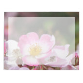 hübsche Blume für die wilde Rose Notizblock (Vorderseite)