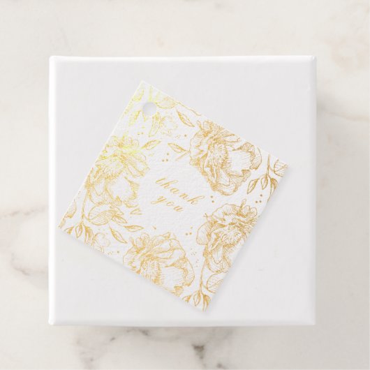 Hübsche Blume für Echtgoldfolien Geschenkanhänger (Mit Box)