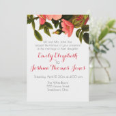 Hübsche Blume für Hochzeitvorlagen Einladung (Stehend Vorderseite)