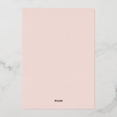 Hübsche Blume für Wasserfarben Kinderbrunch Folieneinladung (Rückseite)