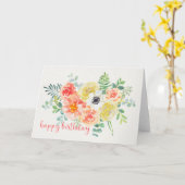 Hübsche Blume Geburtstagskarte Karte (Gelbe Blume)