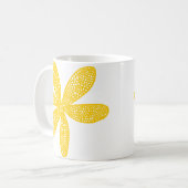 Hübsche Blume - gelb Kaffeetasse (Vorderseite Links)