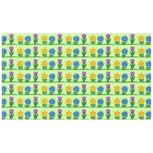 Hübsche Blume Gemustert Tischdecken (Vorderseite (Horizontal))