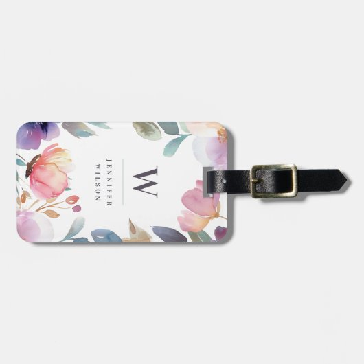 Hübsche Blume Gepäckanhänger (Vorderseite horizontal)